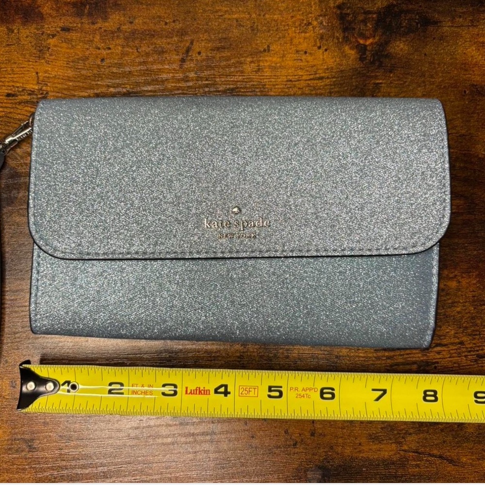 Kate Spade Sparkling Silver Wristlet
